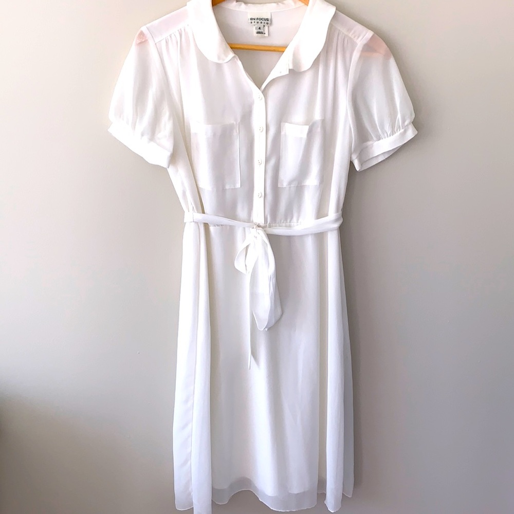 Lovely Women’s White lined dress